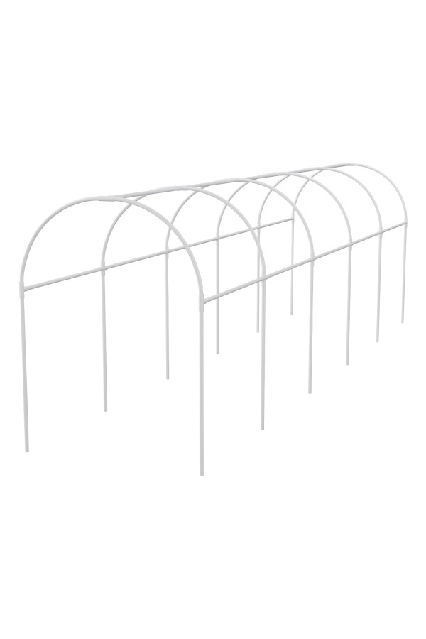 Каркас парника пластиковый 500 х 110 х 120 см, дуга D 20 мм, белый Palisad