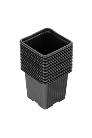 Горшочек для рассады, 70 х 70 х 65 мм, полистирол, 10 шт, Россия