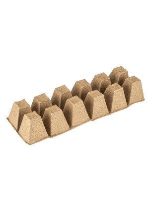 Кассета для рассады, 310 х 100 х 50 мм, 12 ячеек, торфяная, 5 шт, Россия