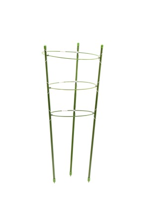 Поддержка для растений круглая H 45 см, металл в пластике, 3 кольца Palisad