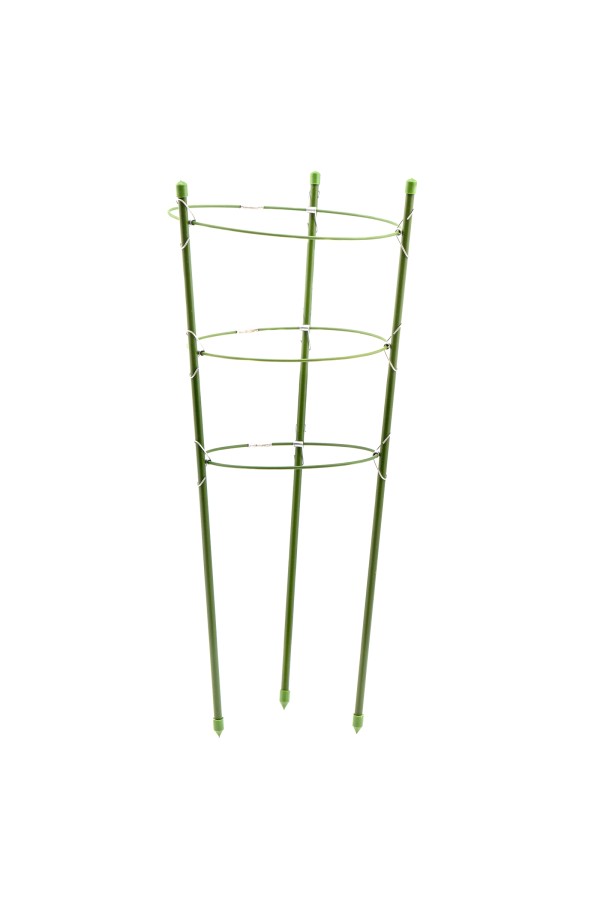 Поддержка для растений круглая H 45 см, металл в пластике, 3 кольца Palisad