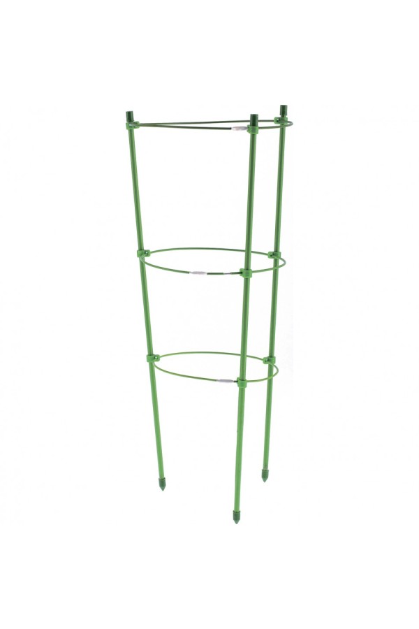 Поддержка для растений круглая H 60 см, металл в пластике, 3 кольца Palisad