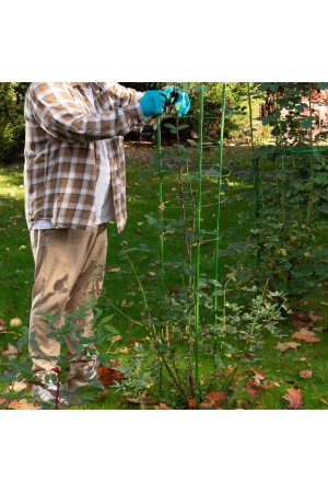 Поддержка для растений круглая H 150 см, металл в пластике, 5 колец Palisad