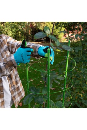 Поддержка для растений круглая H 150 см, металл в пластике, 5 колец Palisad