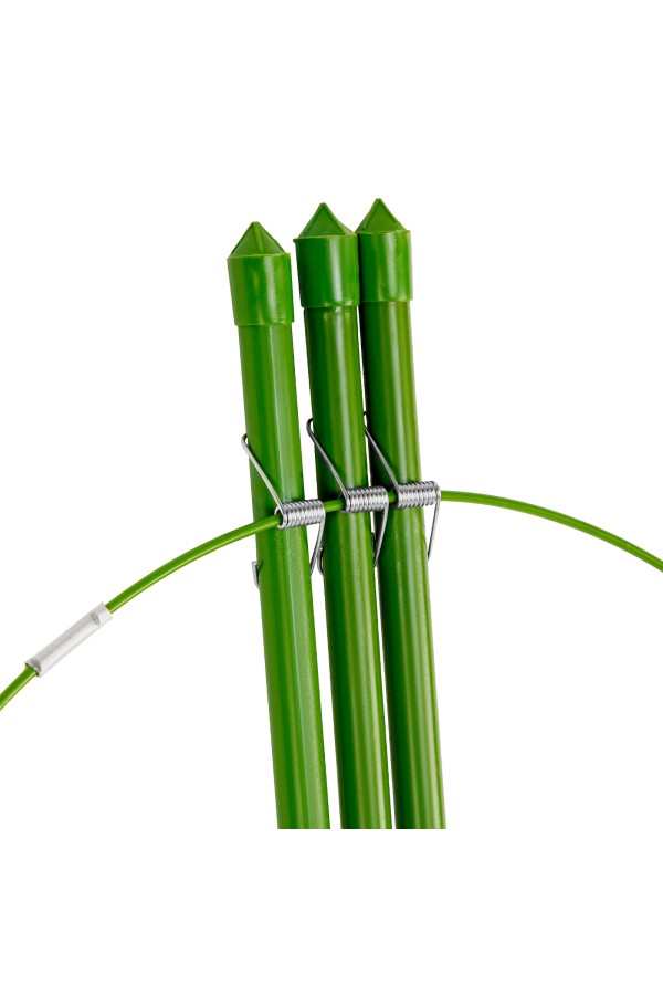 Поддержка для растений круглая H 150 см, металл в пластике, 5 колец Palisad