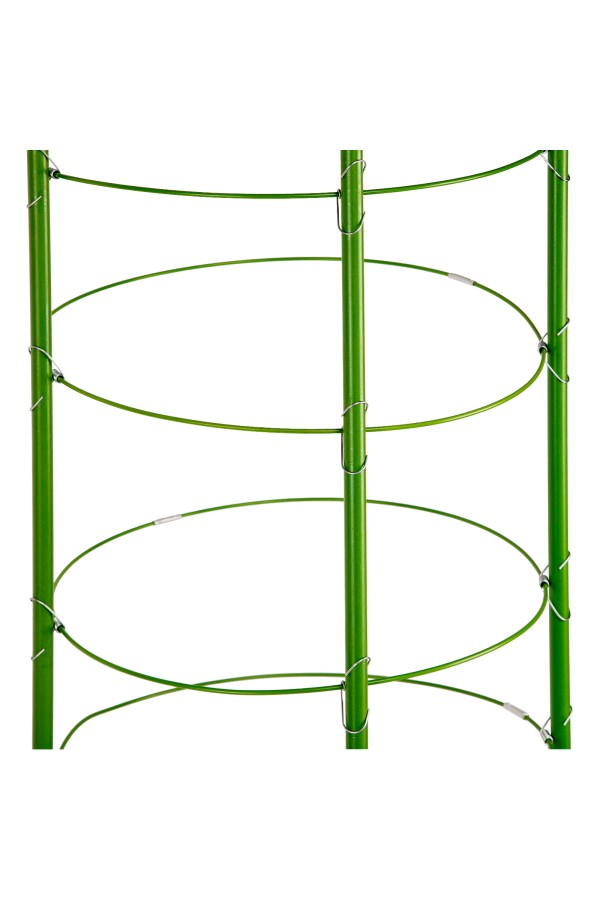 Поддержка для растений круглая H 150 см, металл в пластике, 5 колец Palisad