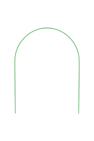 Парниковые дуги в ПВХ 1.2 х 1 м, 6 шт, D трубы 10 мм Россия