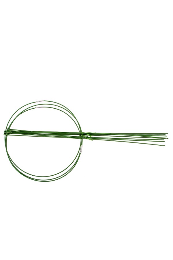 Опора для растений круглая, D 21 см, H 45 см, 3 шти в упаковке, металл в пластике Palisad