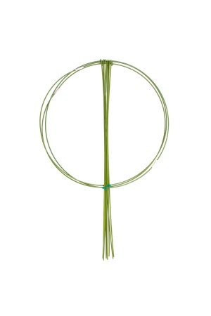 Опора для растений круглая, D 28 см, H 45 см, 3 шти в упаковке, металл в пластике Palisad