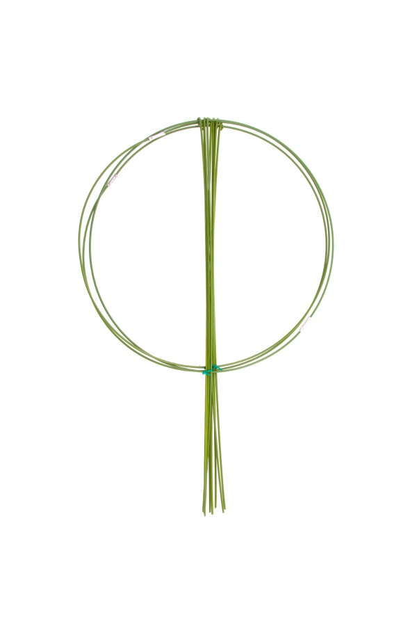 Опора для растений круглая, D 28 см, H 45 см, 3 шти в упаковке, металл в пластике Palisad