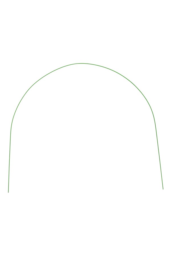 Парниковые дуги в ПВХ 0.85 х 0.9 м, 6 шт D проволоки 5 мм