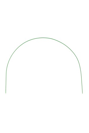 Парниковые дуги в ПВХ 0.6 х 0.85 м, 6 шт, D проволоки 5 мм Россия