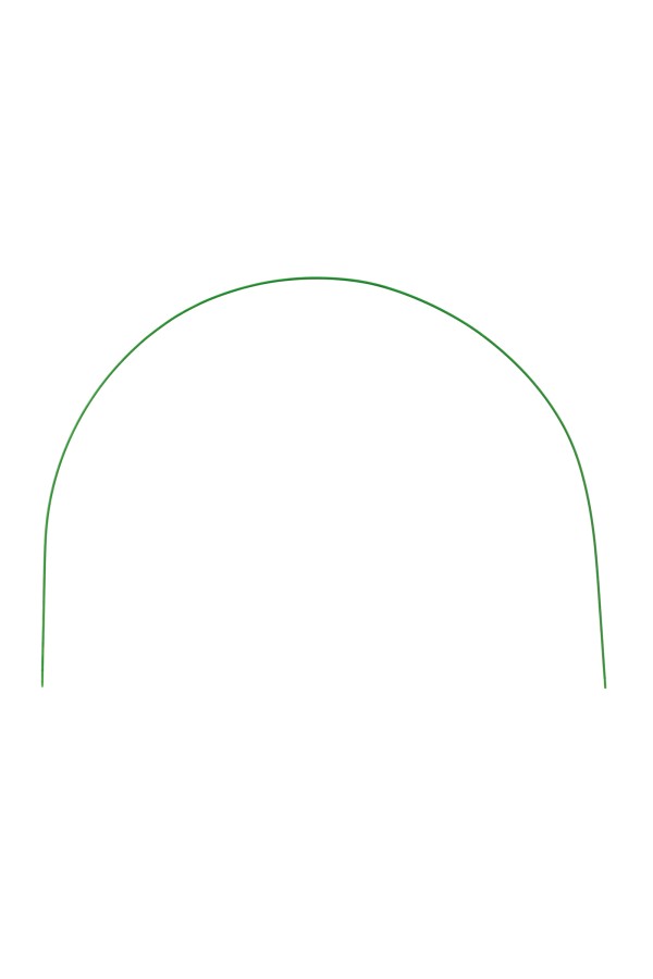 Парниковые дуги в ПВХ 0.6 х 0.85 м, 6 шт, D проволоки 5 мм