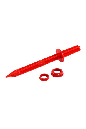 Колышек 20 см, с кольцом для крепления пленки, 10 шт в упаковке, красный Palisad