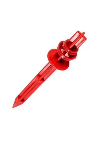 Колышек 20 см, с кольцом для крепления пленки, 10 шт в упаковке, красный Palisad