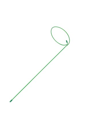 Опора для цветов круг 0,15 м, высота 0.6 м, D проволоки 5 мм Россия