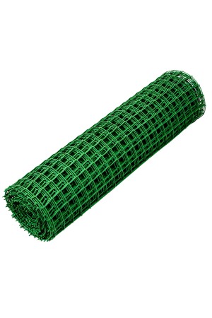 Решетка заборная в рулоне, 1 х 20 м, ячейка 50 х 50 мм, пластиковая, зеленая, Россия