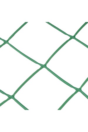 Решетка заборная в рулоне, 1 х 20 м, ячейка 83 х 83 мм, пластиковая, зеленая, Россия