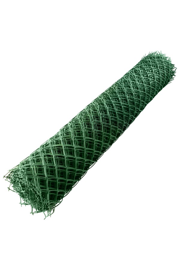 Решетка заборная в рулоне, 1.8 х 25 м, ячейка 90 х 100 мм, пластиковая, зеленая,