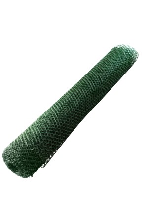 Решетка заборная в рулоне, 2 х 25 м, ячейка 25 х 30 мм, пластиковая, зеленая, Россия