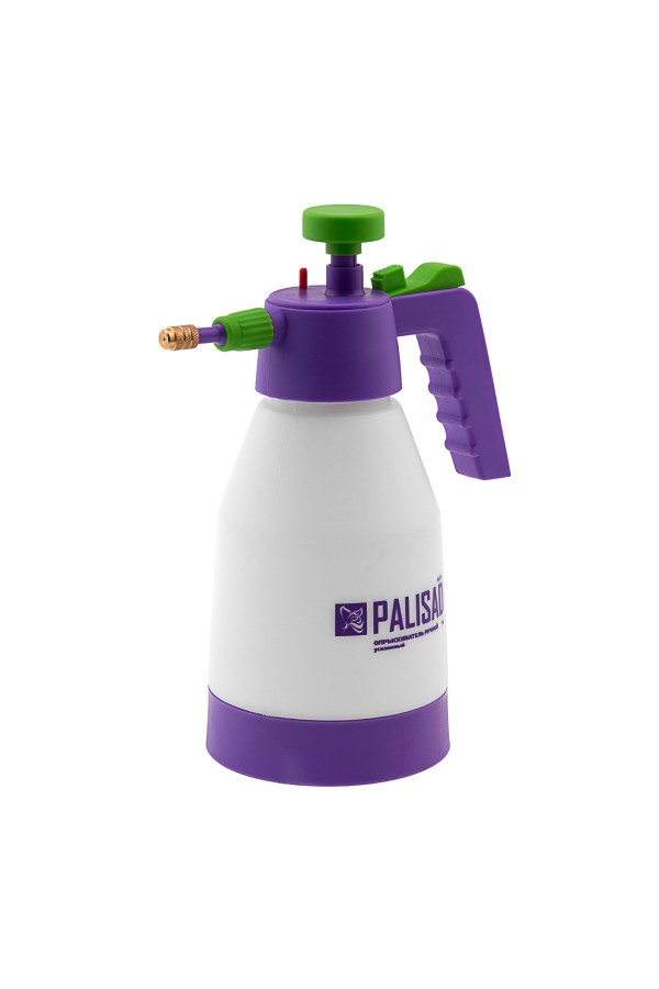 Опрыскиватель ручной, усиленный 1 л, с насосом, поворотный распылитель, клапан сброса давления Palisad