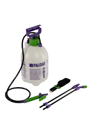 Опрыскиватель ручной, 5 л, с насосом, шлангом, разбрызгиватель Palisad