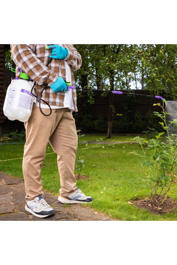 Опрыскиватель ручной, 5 л, с насосом, шлангом, разбрызгиватель Palisad