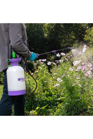 Опрыскиватель ручной усиленный с горловиной 5 л, с насосом, шлангом и разбрызгивателем Palisad