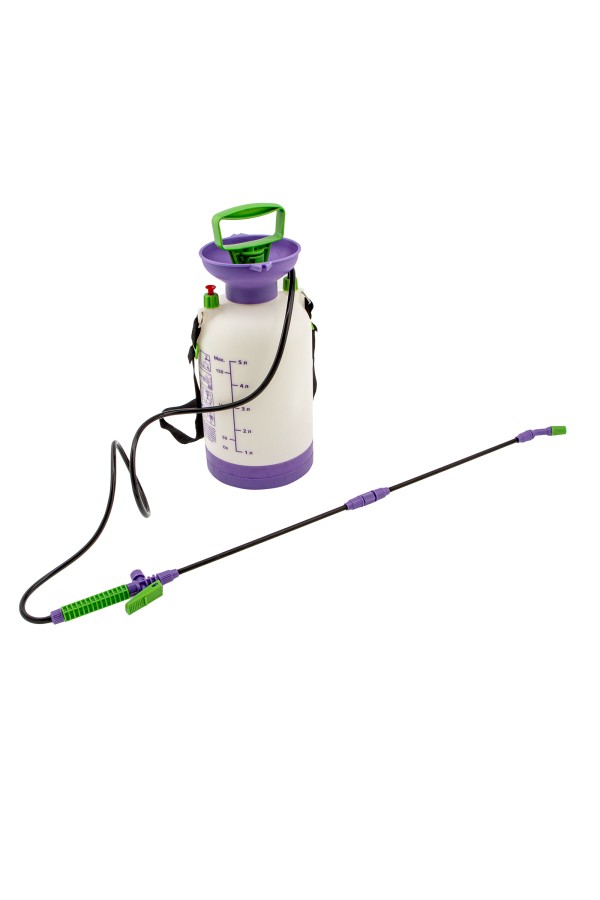 Опрыскиватель ручной усиленный с горловиной 5 л, с насосом, шлангом и разбрызгивателем Palisad