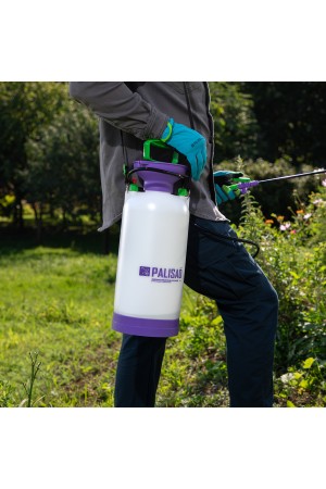 Опрыскиватель ручной усиленный с горловиной 7 л, с насосом, шлангом и разбрызгивателем Palisad