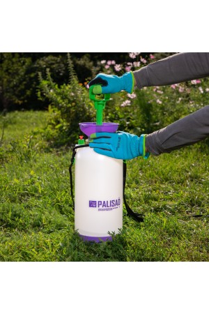 Опрыскиватель ручной усиленный с горловиной 7 л, с насосом, шлангом и разбрызгивателем Palisad