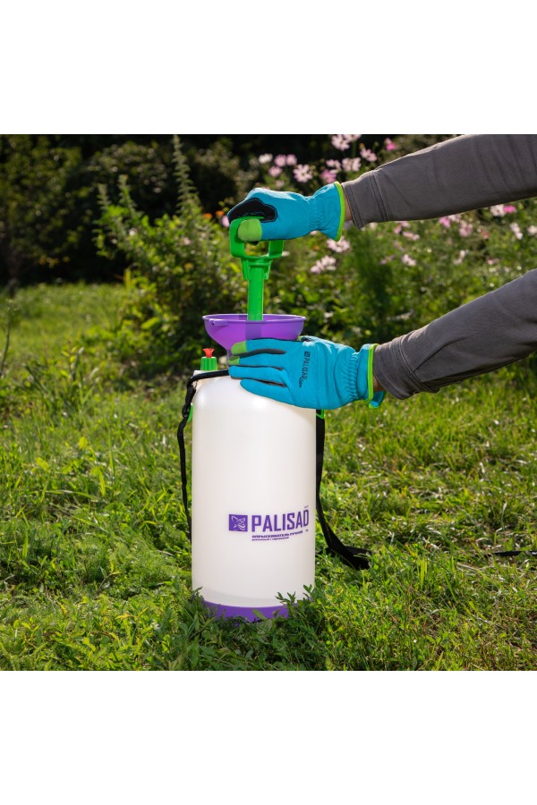 Опрыскиватель ручной усиленный с горловиной 7 л, с насосом, шлангом и разбрызгивателем Palisad
