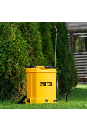 Опрыскиватель ранцевый аккумуляторный D-12LA, 12 л, 12 В, 8 Ач// Denzel