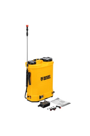 Опрыскиватель ранцевый аккумуляторный D-16LA, 16 л, 12 В, 8 Ач// Denzel