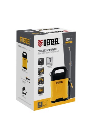 Опрыскиватель аккумуляторный D-5LI, 5 л, Li-Ion акк., 12 В, 2 Ач// Denzel