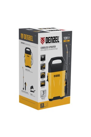 Опрыскиватель аккумуляторный D-8LI, 8 л, 12 В, 2 Ач Denzel