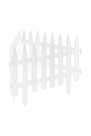 Забор декоративный 36х300 см, белый, Россия Palisad