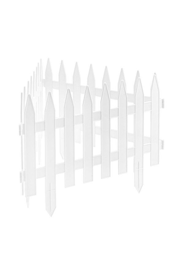 Забор декоративный 36х300 см, белый, Palisad