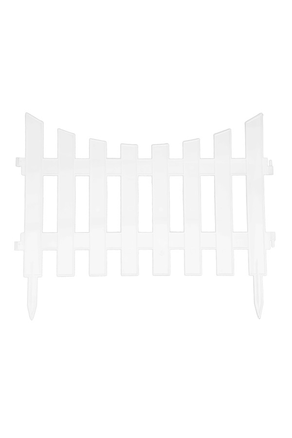 Забор декоративный 36х300 см, белый, Palisad
