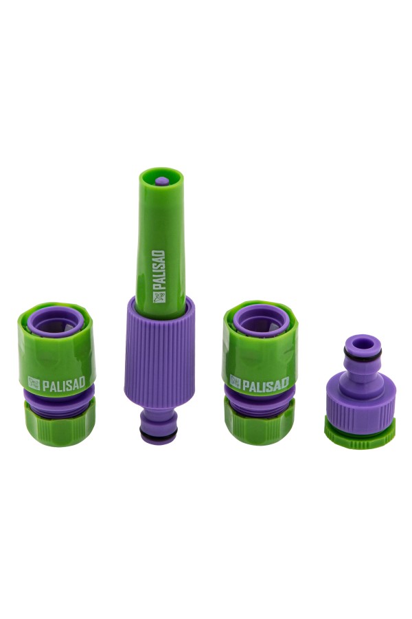 Набор для подключения шланга 1/2, распылитель, 3 адаптера к распылителю Palisad