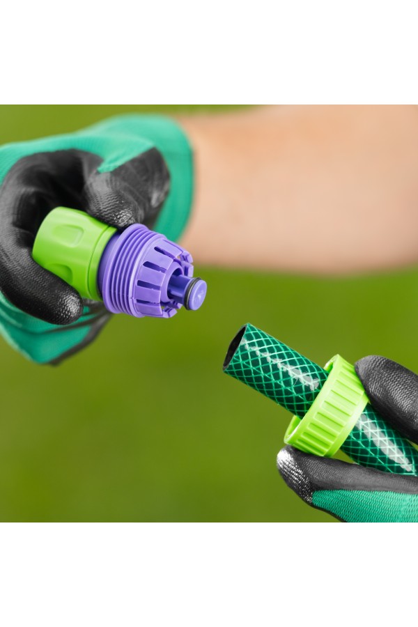 Набор для подключения шланга 3/4,пистолет 8 режимов полива, адаптер, 2 соединителя Palisad