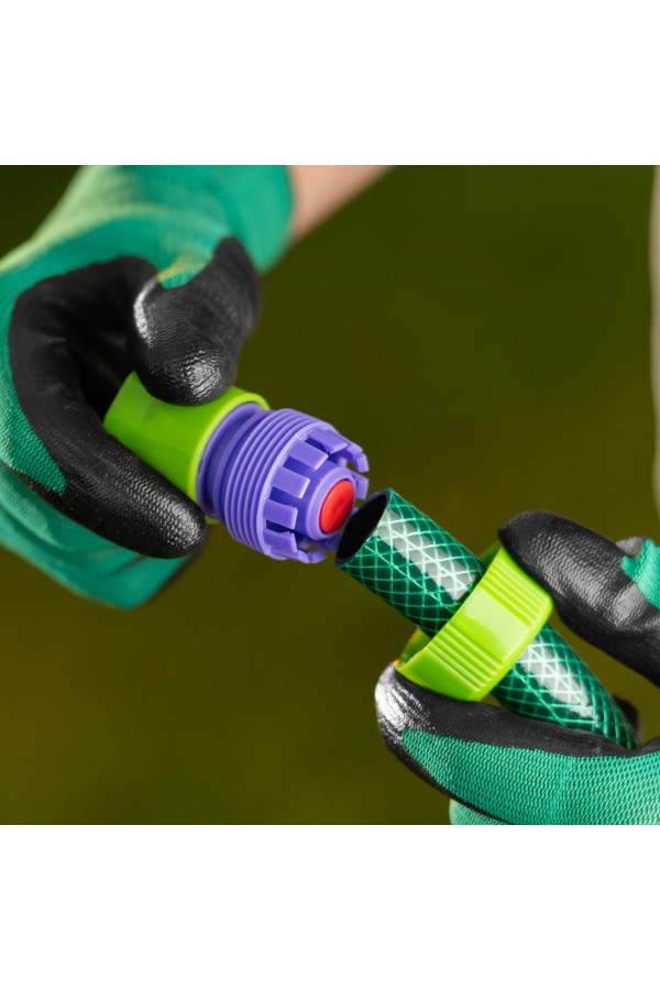 Набор для подключения шланга 3/4, пистолет 7 режимов полива, адаптер, 2 соединителя Palisad