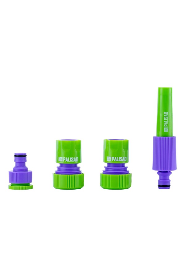 Набор для подключения шланга 3/4, распылитель, 3 адаптера к распылителю Palisad