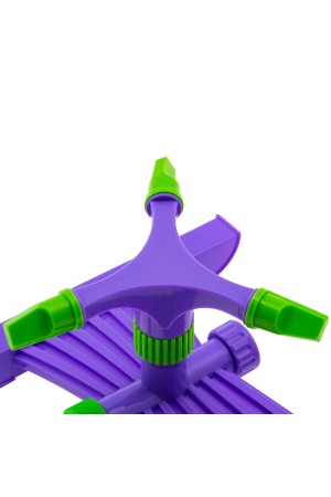 Разбрызгиватель, АБС-пластик, вращающий с тремя лопостями, штуц D 3/4, с подставкой, площадь полива до 180 кв. м, дальность полива 15 м Palisad