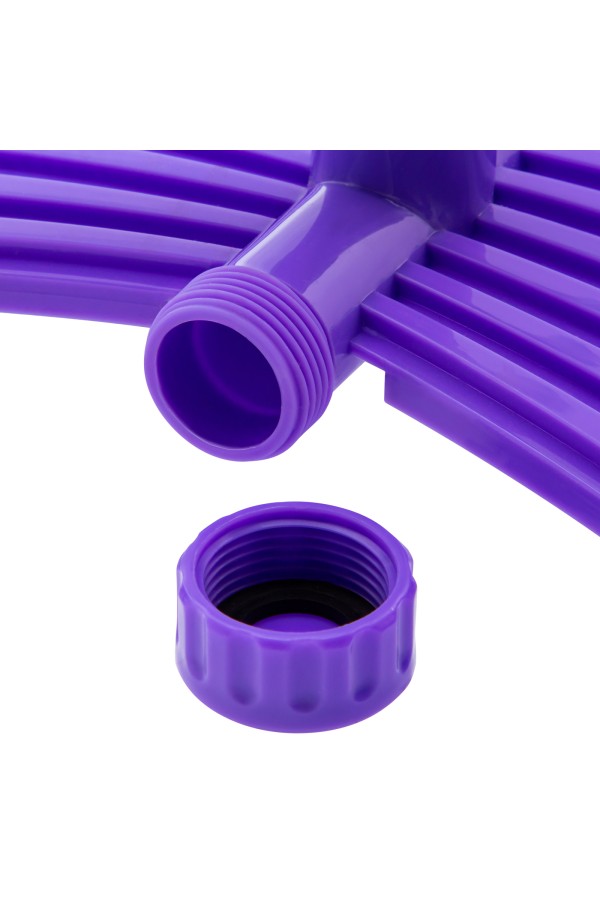 Разбрызгиватель, АБС-пластик, вращающий с тремя лопостями, штуц D 3/4, с подставкой, площадь полива до 180 кв. м, дальность полива 15 м Palisad