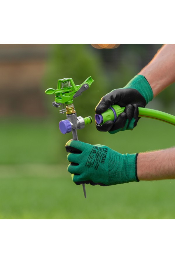 Разбрызгиватель латунный, импульсный, с регулировкой угла горизонт распыления до 26 м Palisad