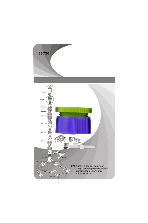 Адаптер пластмассовый, 1/2-3/4, внутренняя резьба Palisad