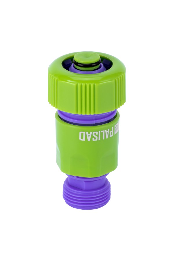 Соединитель-адаптер пластмассовый, 3/4, внешняя резьба, соединитель шланга 3/4 Palisad