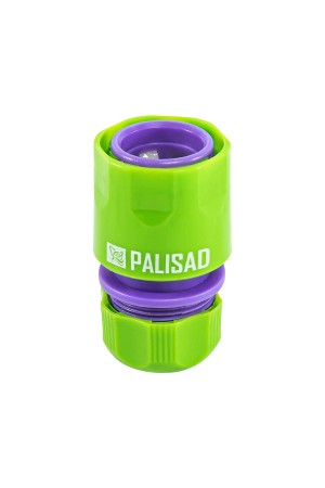 Соединитель пластмассовый, быстросъемный для шланга 1/2, аквастоп Palisad