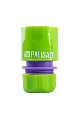 Соединитель пластмассовый, быстросъемный для шланга 1/2, аквастоп Palisad